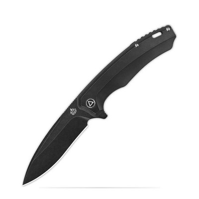 QSP Knife Woodpecker QS116D2II Framelock Black Stainless Steel Folding Knife