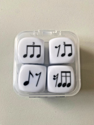 Jeu de dés d'entraînement au rythme, lot de 4, pour musiciens niveau avançé