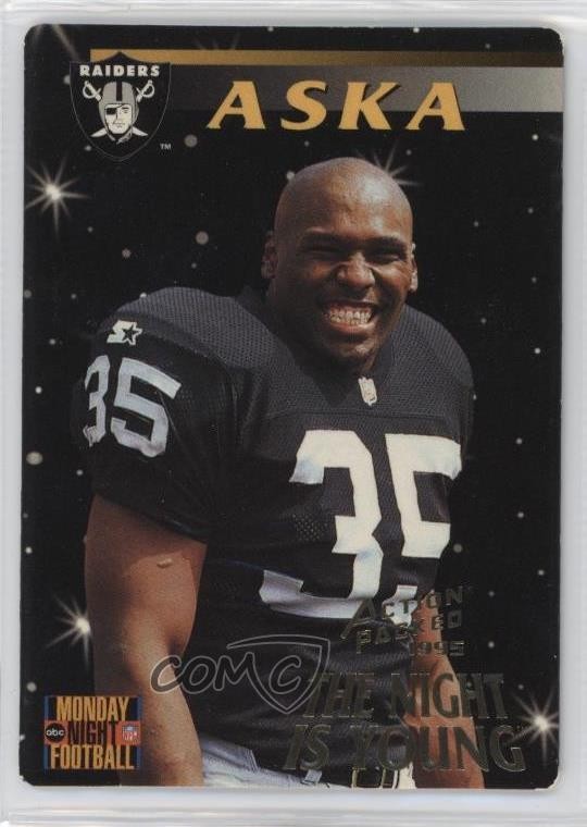 1995 Action Packed Monday Night Football Joe Aska #97 Rookie RC 19di