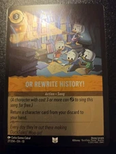 Or Rewrite History! 27/204 Cold Foil Uncommon Whispers In The Well Lorcana TCG