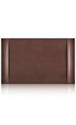 Leather Desk Pad Protector 30'' X 18'' Leather Desk Blotter with Side Rails Desk M