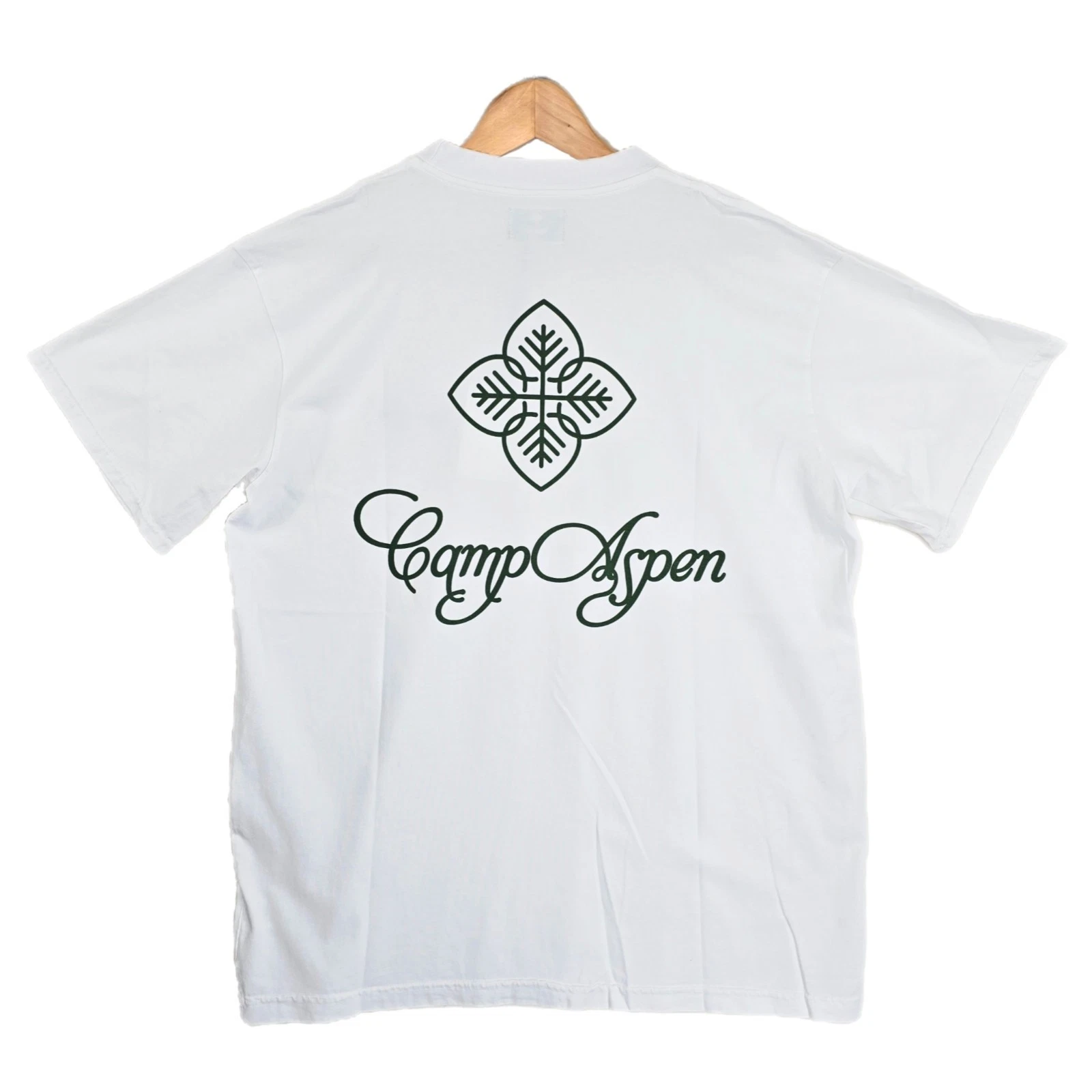 Camp Aspen Snow Leaf White T- Shirt Mens Size XL Oatmeal NWT Streetwear