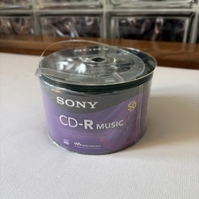 Sony CD-R Music 50 Pack 80 Minute Blank Recordable 50 Discs - READ