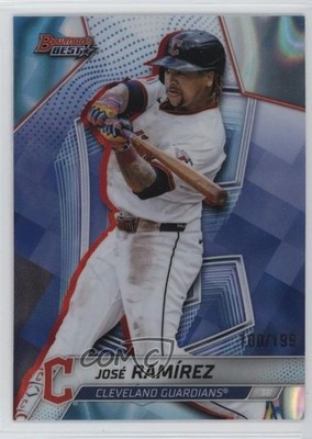 2025 Bowman's Best Aqua Lava Refractor /199 Jose Ramirez José Ramírez #14 1az7