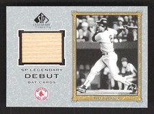 2001 SP Legendary Cuts Bill Buckner #D-BB Debut Game Bat Boston Red Sox TV2668