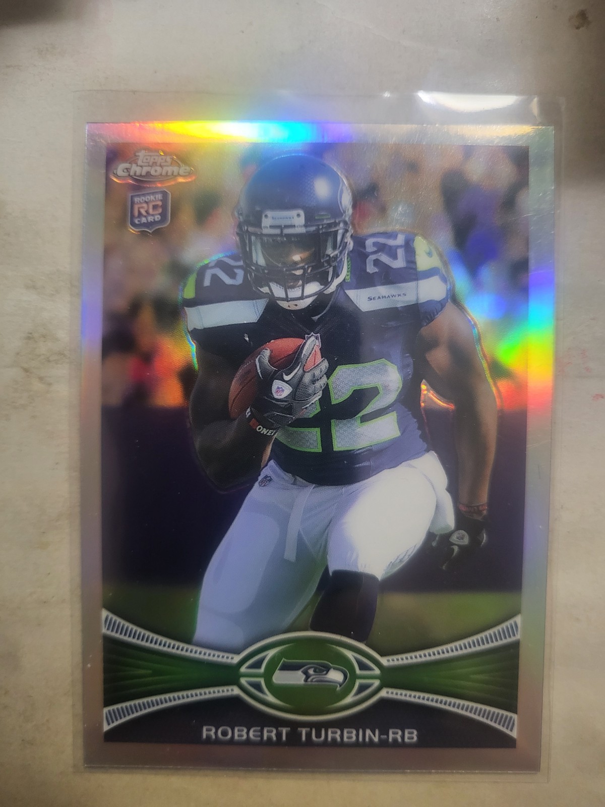 Robert Turbin Topps Chrome #68 Refractor
