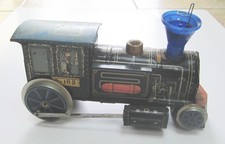 1960s Tin Litho Locomotive Train C-162 Modern Toys Japan Battery For Repair