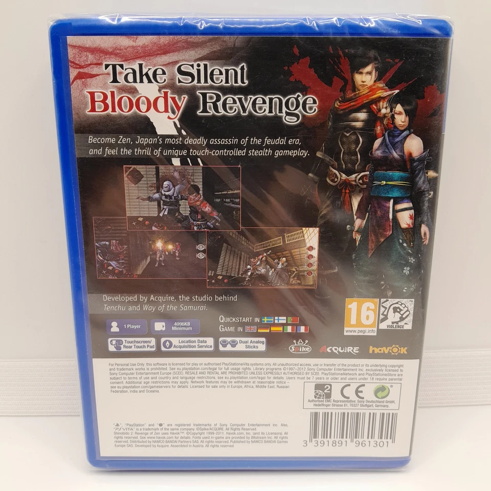 Shinobido 2: Revenge of Zen | Sony PlayStation PS Vita UK PAL | Brand New Sealed - Image 2 of 4
