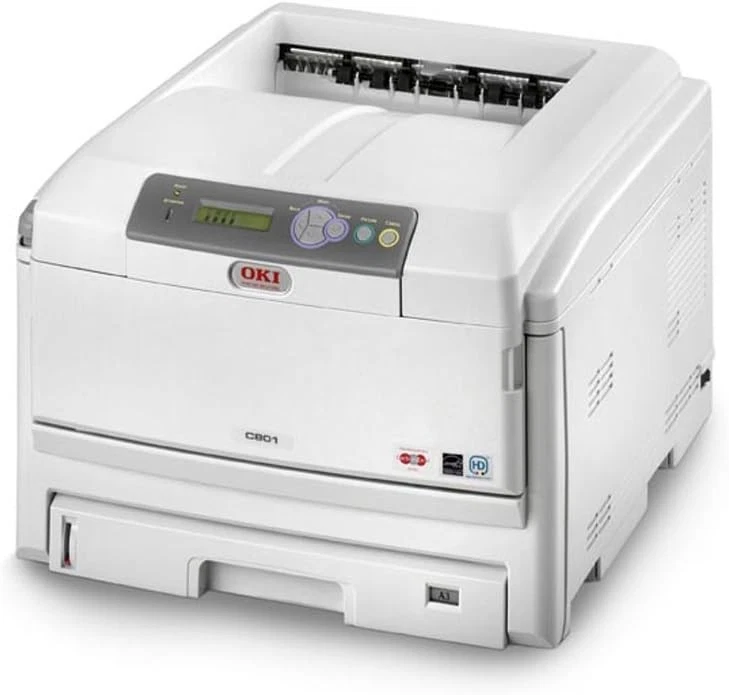 OKI C801N NETWORK WORKGROUP OFFICE 1200DPI FAST 32PPM A3 LED COLOR LASER PRINTER - Image 2 of 4