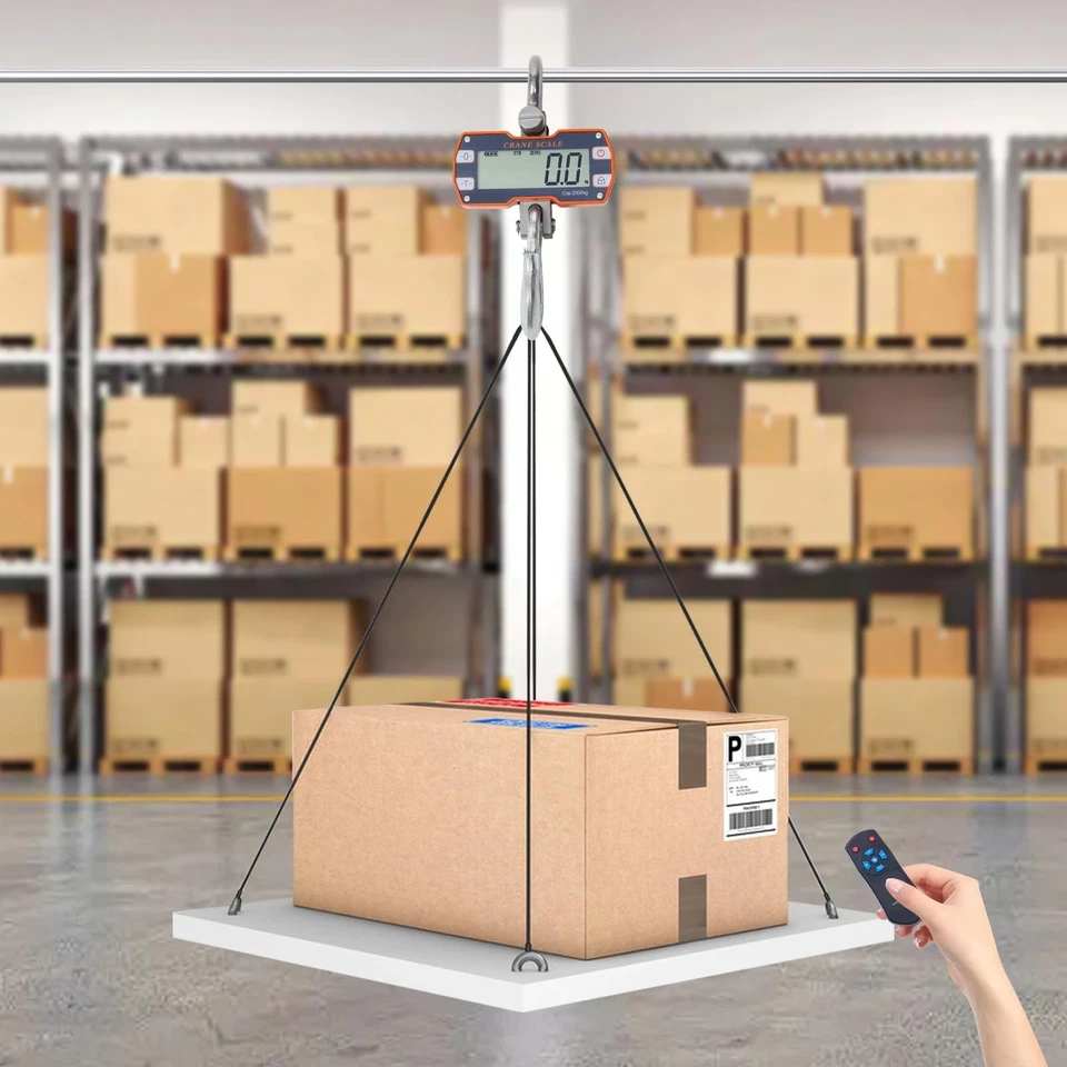 Báscula de grúa, 2204,62 libras/4409,25 libras escala colgante digital con control remoto... Foto 4 de 4