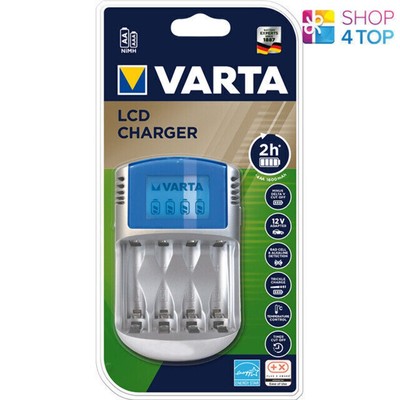 VARTA LCD CHARGER FOR AA & AAA EU PLUG 12V & USB ADAPTER BATTERIES EXCLUDED NEW