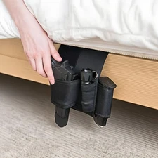 Tactical Concealed Under Car Seat Mattress Bedside Gun Holster Magazine Holder