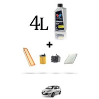 Hoffcar Wartungsset 4 Filter Und 4L ÖL FüR Peugeot 1007 1.6 Hdi 80Kw Ab 2007