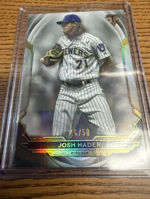 2019 Topps Triple Threads Josh Hader Gold /50 SP