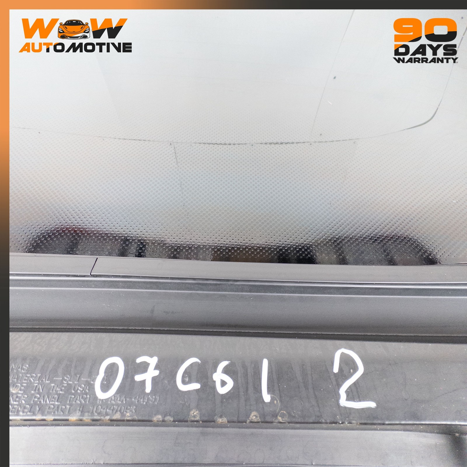 08-13 CHEVROLET CORVETTE C6 REAR COMPARTMENT LIFT WINDOW PANEL GLASS ASSEMBLY OE