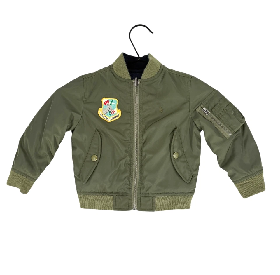 Veste Manteau Polo Ralph Lauren Enfant Garçon 29% Laine Taille 2/2T (90/52) - Photo 2/4