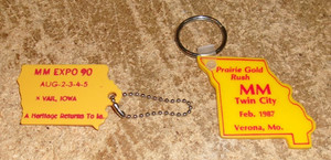 2-lot 1987+1990 minneapolis-moline show key rings new