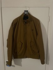 Fred Perry Harrington Jacket Brown Size Large Pre Owned Excellent Condition