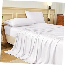Bed Sheets Queen Size - 600 Thread Count 100 Viscose Derived from Bamboo -