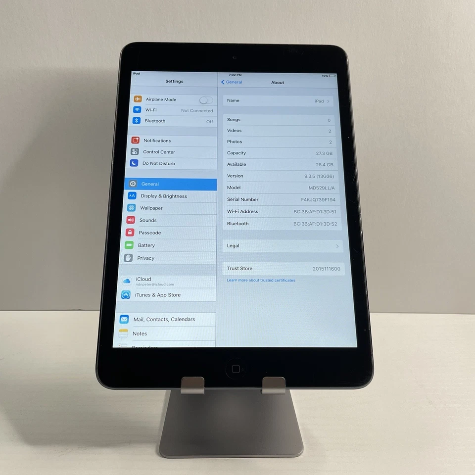 Apple iPad mini 1st Gen – 32GB Wi-Fi –Sold As-Is - Image 3 of 4