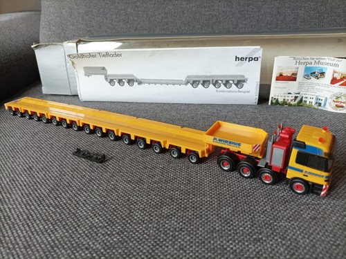 Herpa H0 1:87 in OVP: 252348 MB Actros L 16-achs Tieflade-Sattelzug "P. Wirzius" - Bild 5 von 7