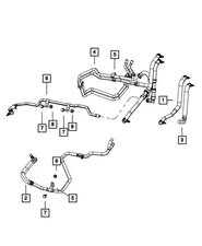 Genuine Mopar Heater Return Hose 5058858AD