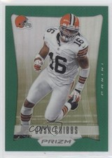 2012 Panini Prizm Retail Green Prizm Josh Cribbs #47 0x4y