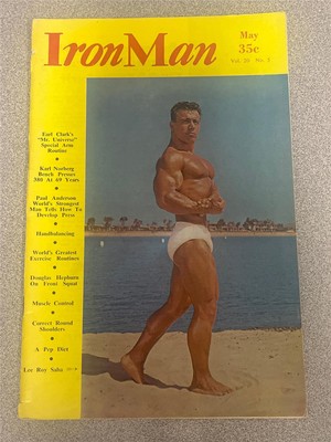 IRONMAN bodybuilding muscle magazine LEE ROY SABA 5-61