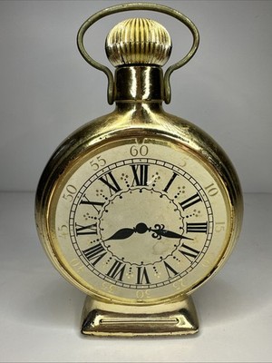 Vintage Avon After Shave Clock Bottle Full With Bravo Men s