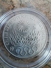 Gedenkmünze - 10 DM - Silber 625 - Olympiade München 1972 - gekapselt