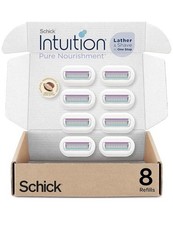 Schick Intuition Pure Nourishment Razor Refills 8 Count Organic Cocoa Butter New