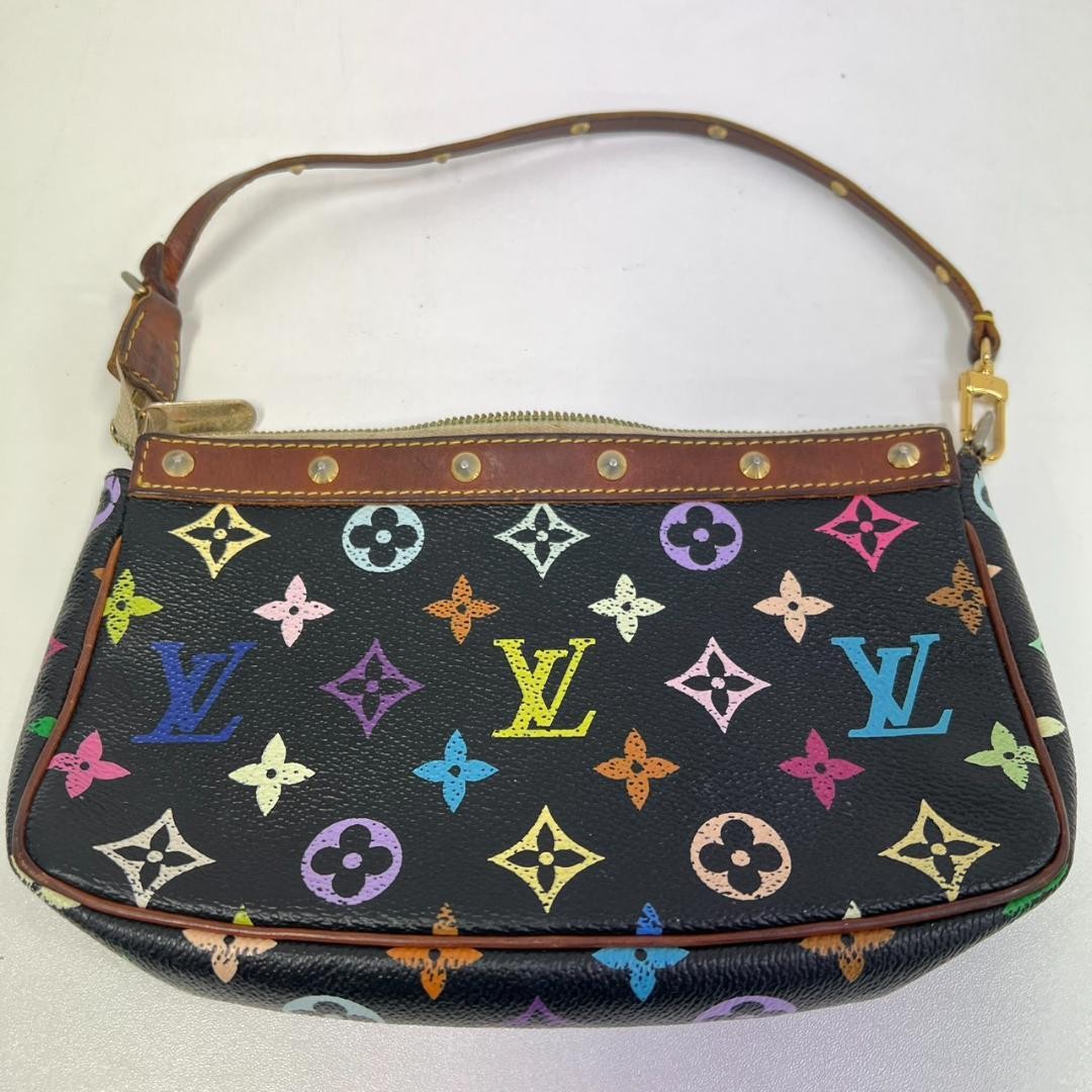 Louis Vuitton Multicolor Monogram Pochette Accessoires M92648 Bag C Condition