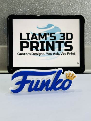 Deko Funko Pop Logo Schild Display Mancave zweifarbig - Bild 5 von 10