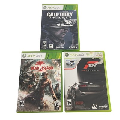 Xbox 360 Lot of 3 Video Games Call of Duty Ghosts Dead Island Forza 3 CIB