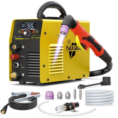 #ad 55A Plasma Cutter 110V 220V Non Touch Pilot ARC High Frequency 1 2quot; Clean Cut $179.99