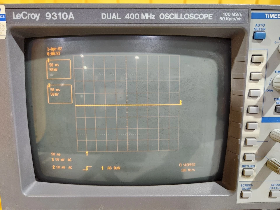 Lecroy 9310A Dual 400MHz Oscilloscope, 100MS/s, With R232 Card - Image 2 of 4