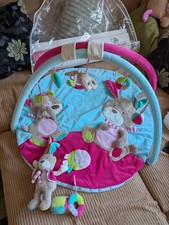 Activity Decke Spielbogen Baby + Spieluhr Hase Bär Topomini pink Blau