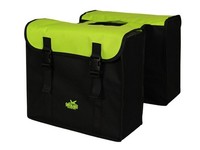 Doppelpacktasche Greenlands 34 Liter 37 X 33 X 14Cm (2X) - Schwarz/Lime GrüN