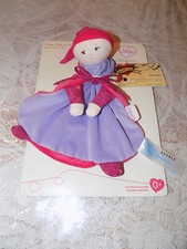 BABI COROLLE SECURITY BLANKET BLANKY DOLL GRENADINE'S HEART FRANCE DOUDOU LOVEY