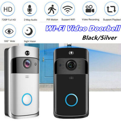 720P Doorbell Camera Wireless WiFi Smart Door Ring Video Intercom Home  Security