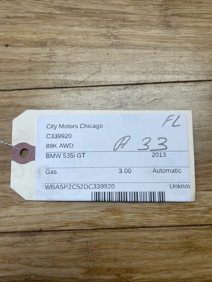 Eixo dianteiro esquerdo BMW 535i GT F07 2010-2017 89K Mil L=607 fabricante de equipamento original *NOTA* - Imagem 2 de 4