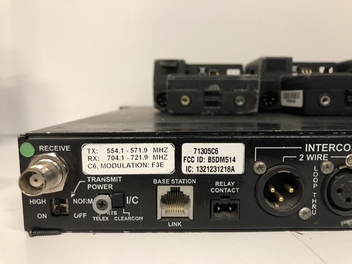 Telex Radiocom BTR-800/+4 TR-800 C6 band Intercom No Batteries & No Antenna - Picture 13 of 14