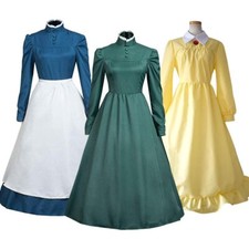 Howl's Moving Castle Cosplay Costumes Howl Sophie Hatter Blue Yellow Green Dress