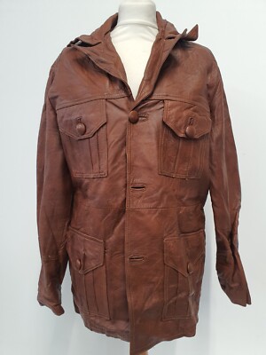 Vintage Retro Lederjacke 42'' Brustumfang (1002)