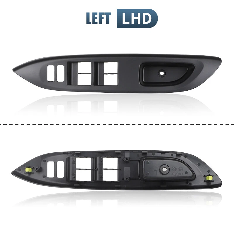 PASSENGER DRIVER MASTER POWER WINDOW SWITCH BEZEL FOR 2007-17 TOYOTA YARIS SEDAN - Image 2 of 4