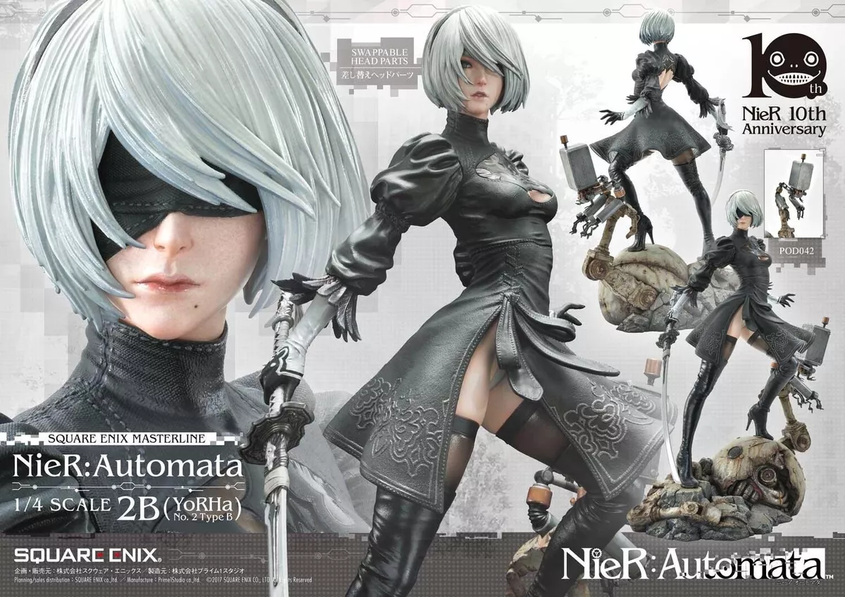 Square Enix Neir Automata Masterline 1/4 Scale 2B Statue Prime Studio NEW  IN BOX