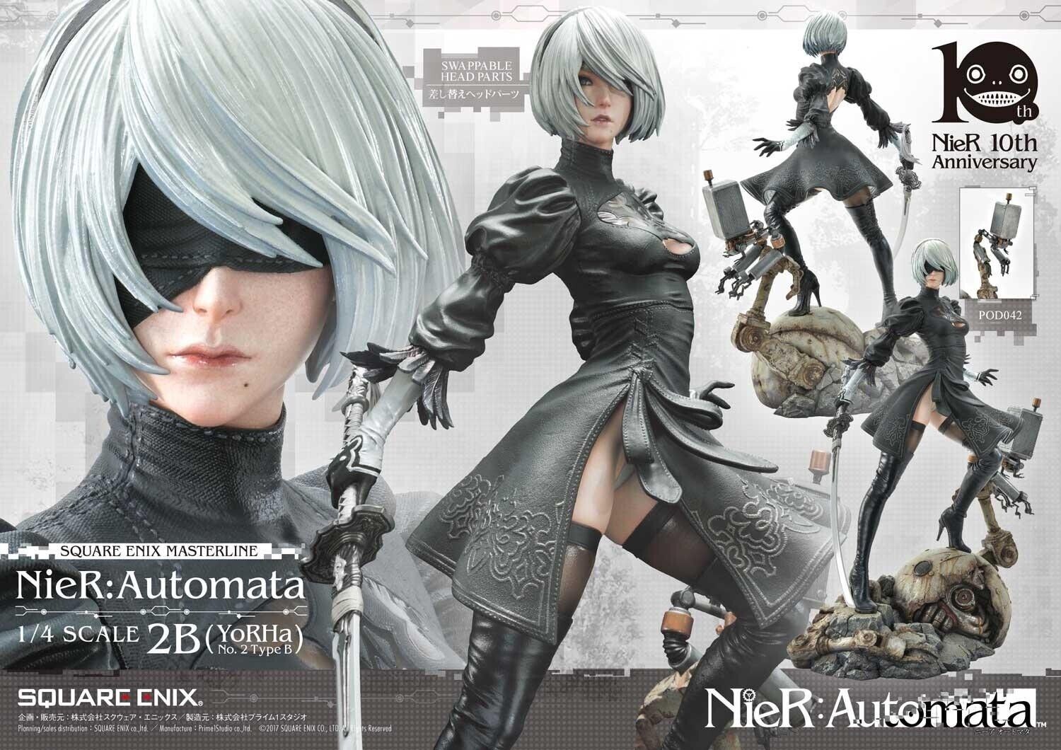 Square Enix Neir Automata Masterline 1/4 Scale 2B Statue Prime Studio NEW IN BOX