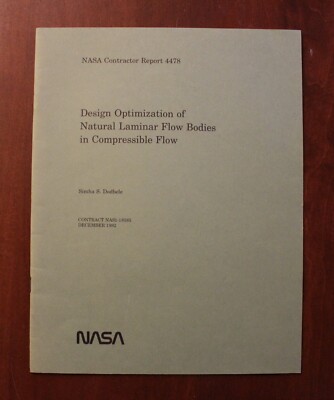 Design Optimization of Natural Laminar Flow ... 1992 NASA Contractor Report 4478