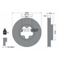 Textar 2X Bremsscheibe Vorne Ø288 Mm InnenbelüFtet FüR Ford Transit Kasten FCD