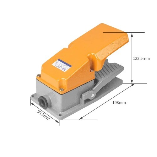 LT4 Aluminium Fußpedal Fußschalter Punktschweißschalter WIG Brenner Reset Schalter - Bild 5 von 16